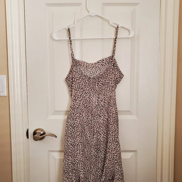 NWOT Abercrombie & Fitch | Wrap Leopard Print Tie Waist Mini Dress - Picture 9 of 11
